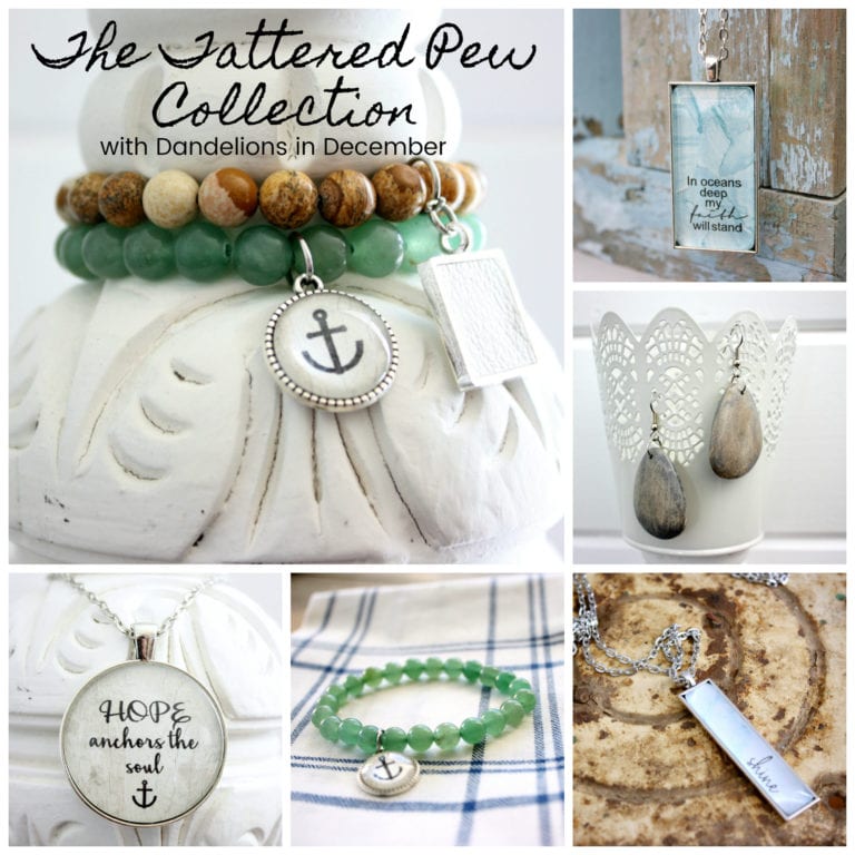 The Tattered Pew Jewelry Collection! Jadeite, Driftwood and Sea Glass