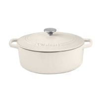 White Cast Iron Dutch Oven