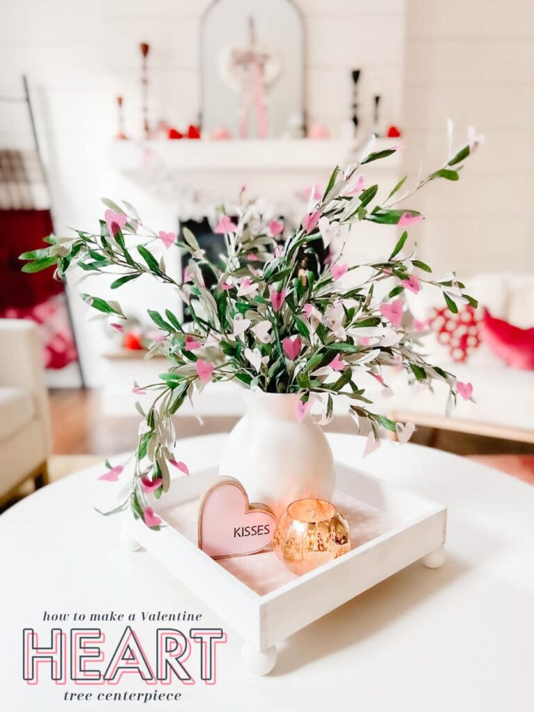 Welcome Home Saturday: Valentine Tree with Tissue Paper Hearts