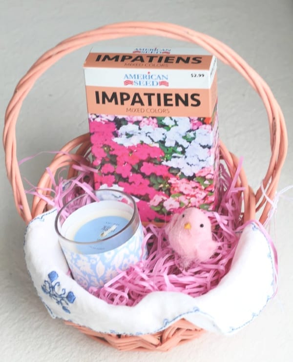 An Easter basket full of goodies for the hostess.