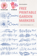Free Printable Garden Markers For Flowers and Herbs » Grow Beauty With Ease
