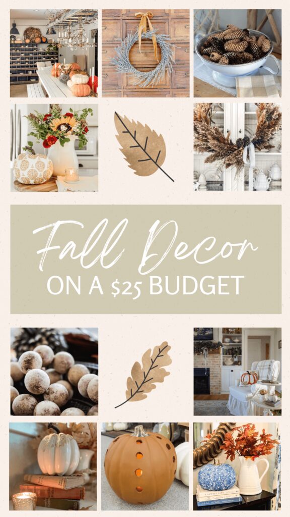 Fall Decor on a $25 or under budget!