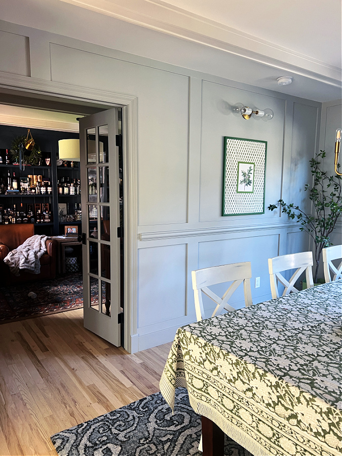 dining room peek into office