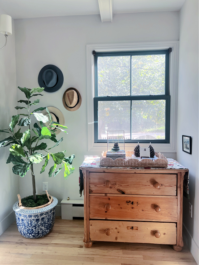 dresser in alcove