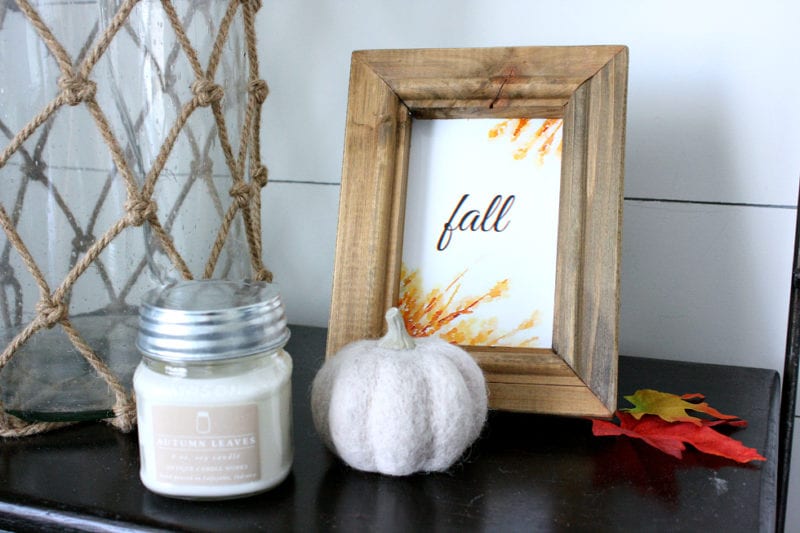 Fall Inspiration bedroom candle