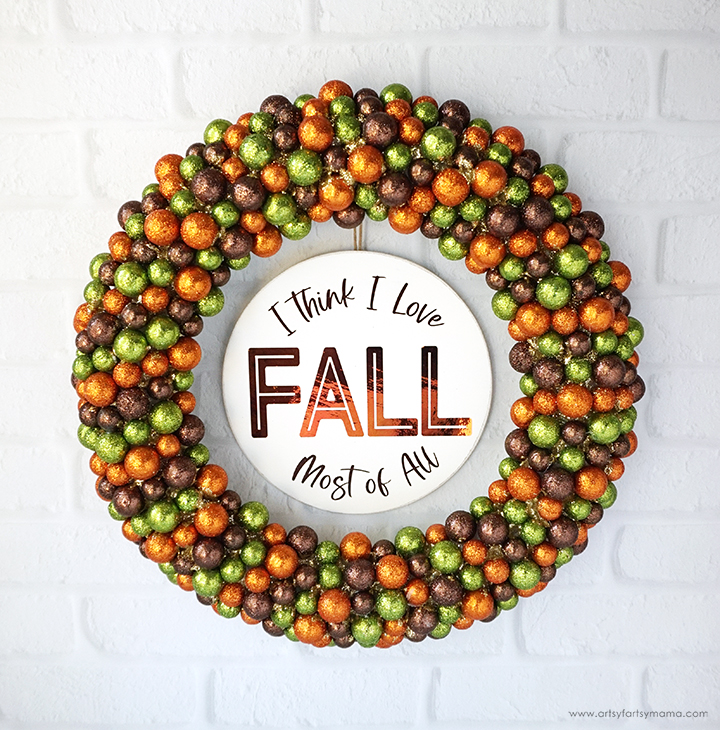 I love Fall best of all wreath