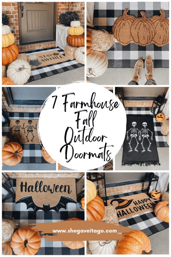 Welcome Home Saturday: Fall Farmhouse Doormats