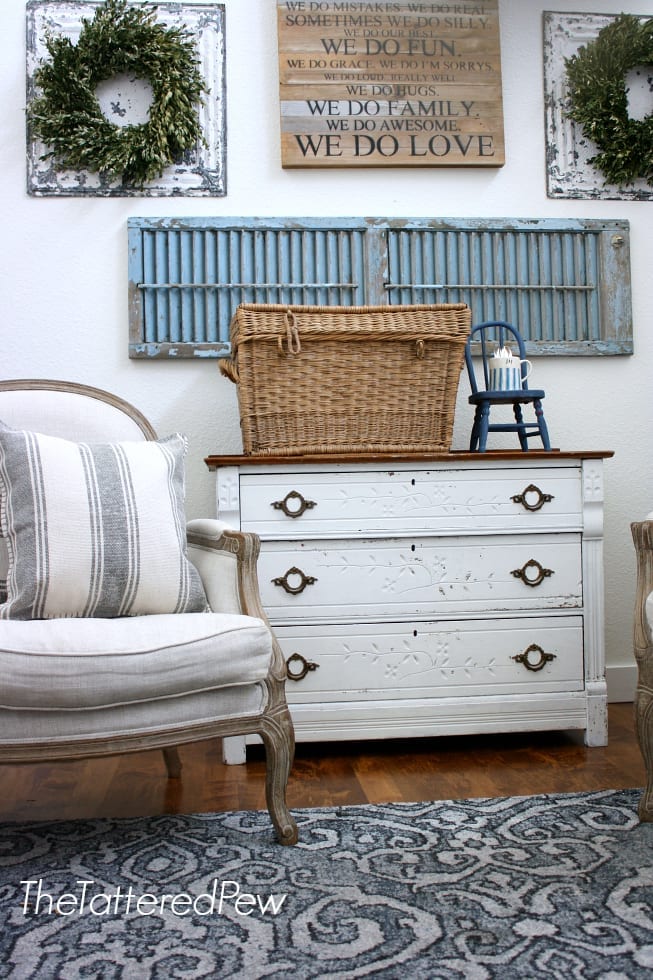 Milk Painted Furniture  Crackle Makeover - Salvaged Inspirations