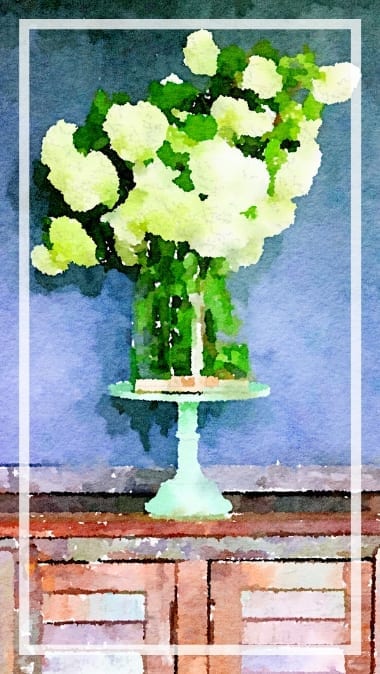 Floral watercolor cellphone wallpaper freebie
