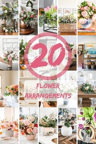 Come see 20 beautiful real & faux flower arrangements full or spring inspiration!