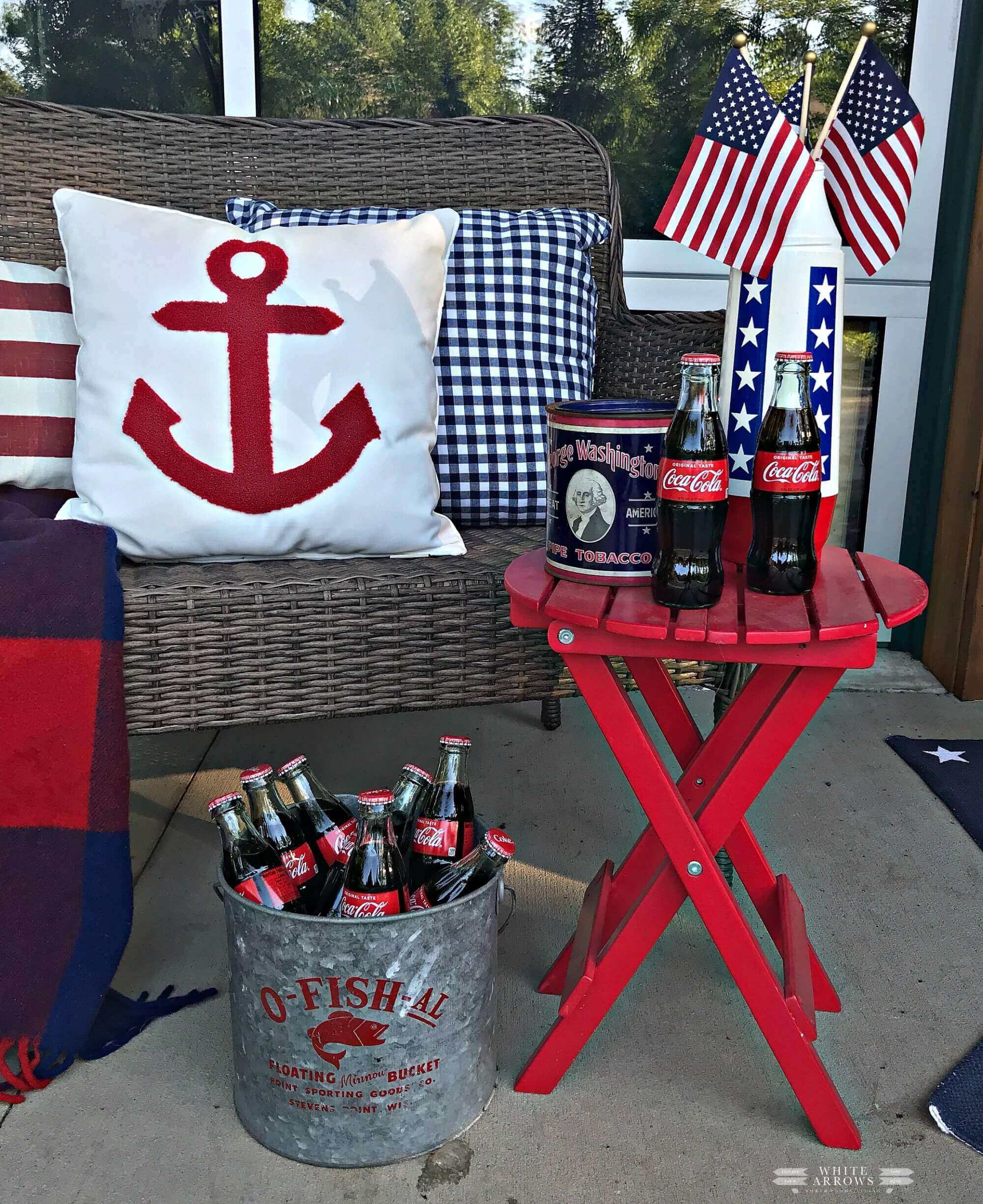 Welcome Home Saturday: Summer Style Patriotic Porch Decor