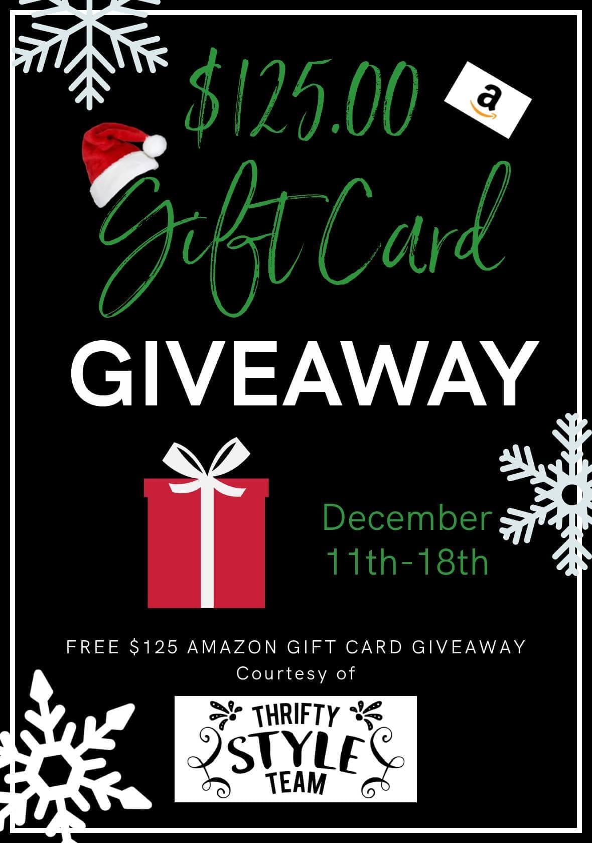 Thrifty Style Team $125 Amazon Gift Gard Giveaway