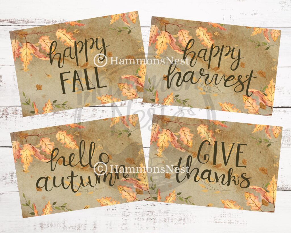 Fall printables