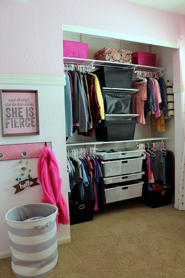 completed shared kids closet