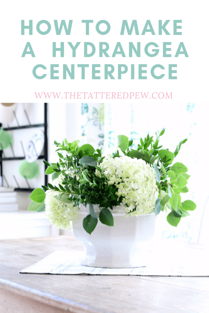 How to make a hydrangea centerpiece.