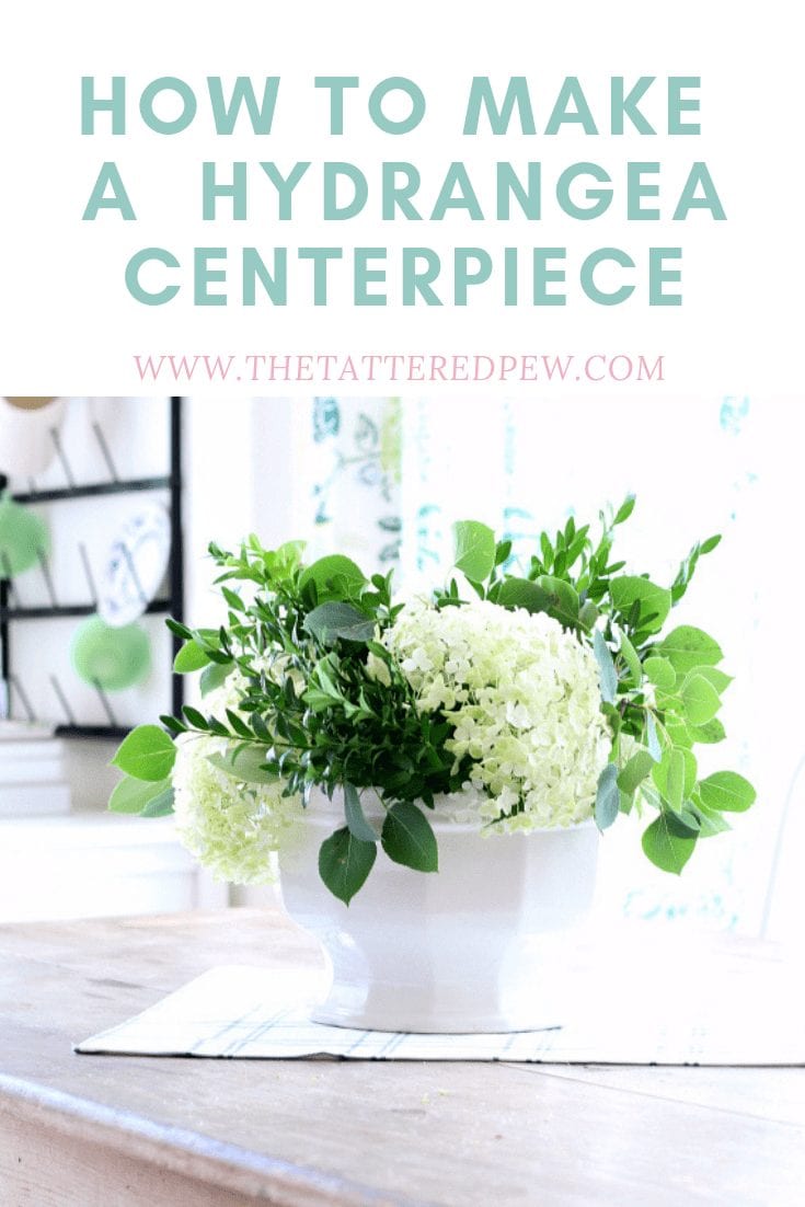 DIY Faux Greenery Pedestal Centerpiece 