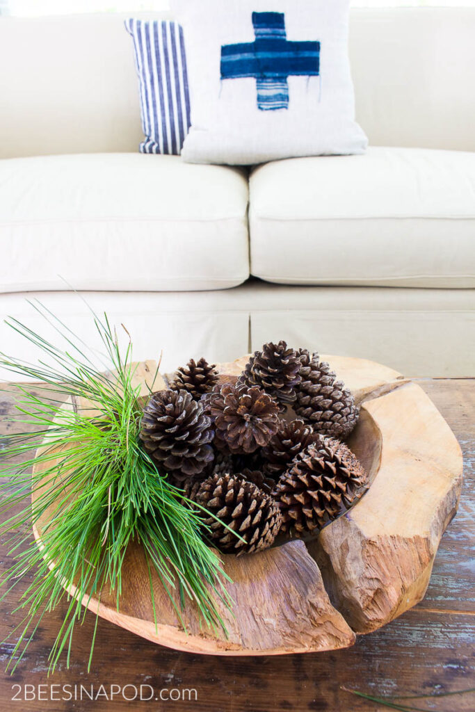 DIY Scented pinecones from 2 Bees In a Pod