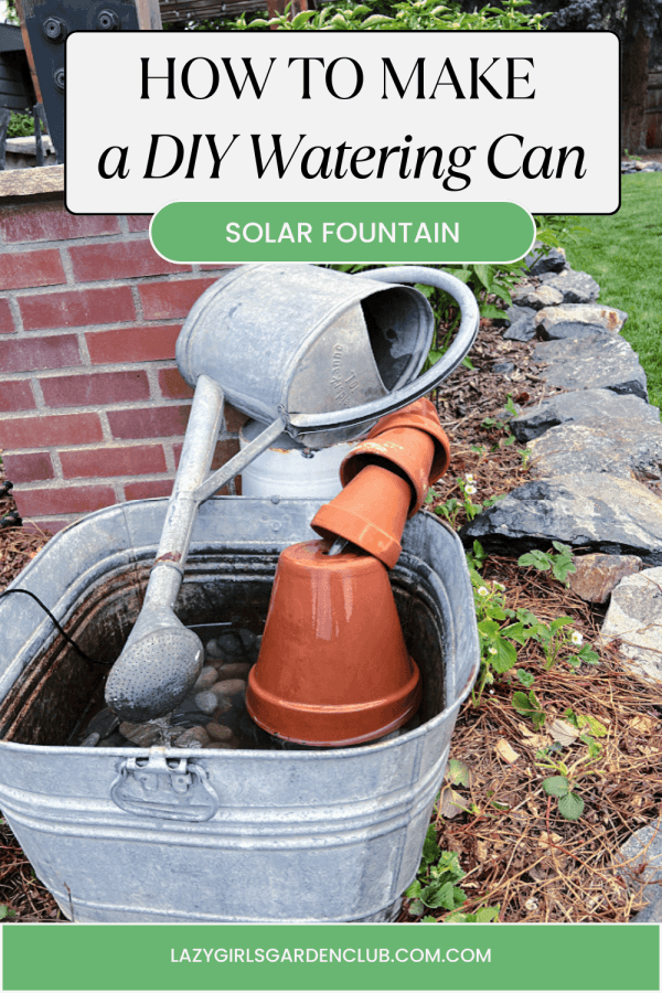 How to Make a DIY Watering Can Fountain (Easy Solar Pump Garden Idea)
