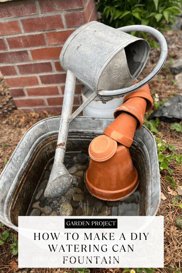 DIY Watering Can Fountain