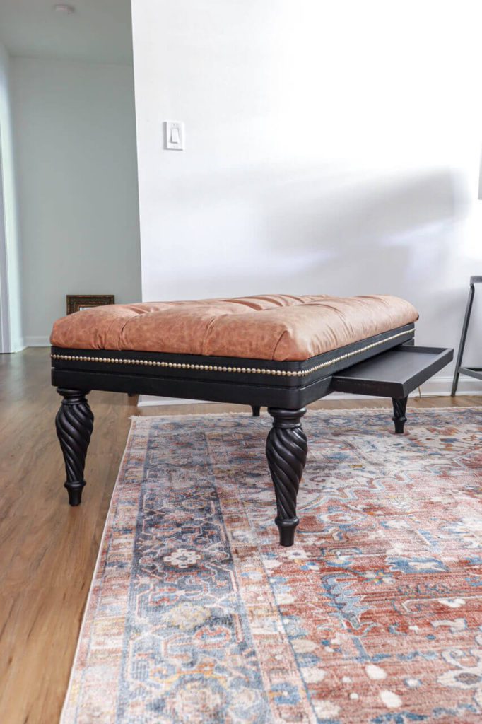 Welcome Home Saturday: How to Reupholster an Ottoman