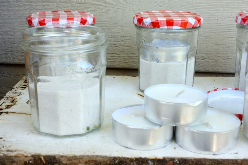 How to make jelly jar votives
