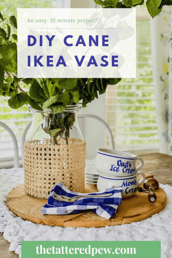 DO you love cane? Why not try this easy DIY cane IKEA vase project!