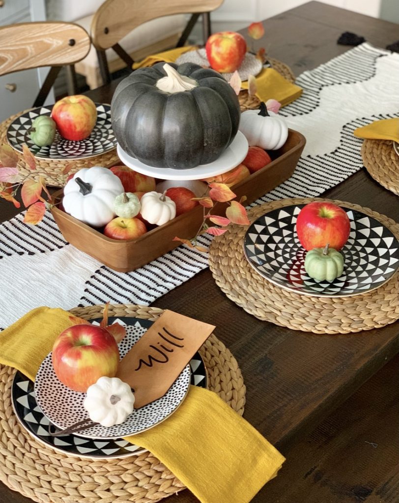 Welcome Home Saturday: Fall tablescape and kitchen finds