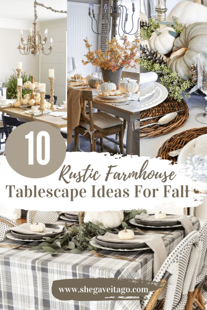 Welcome Home Saturday: Rustic Farmhouse Tablescape Ideas for Fall