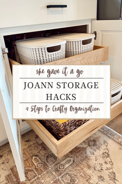 Welcome Home Saturday/ She Gave It a Go / Joann Storage Hacks