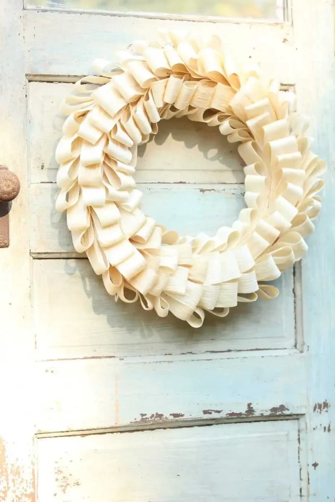 Corn Husk Wreath DIY