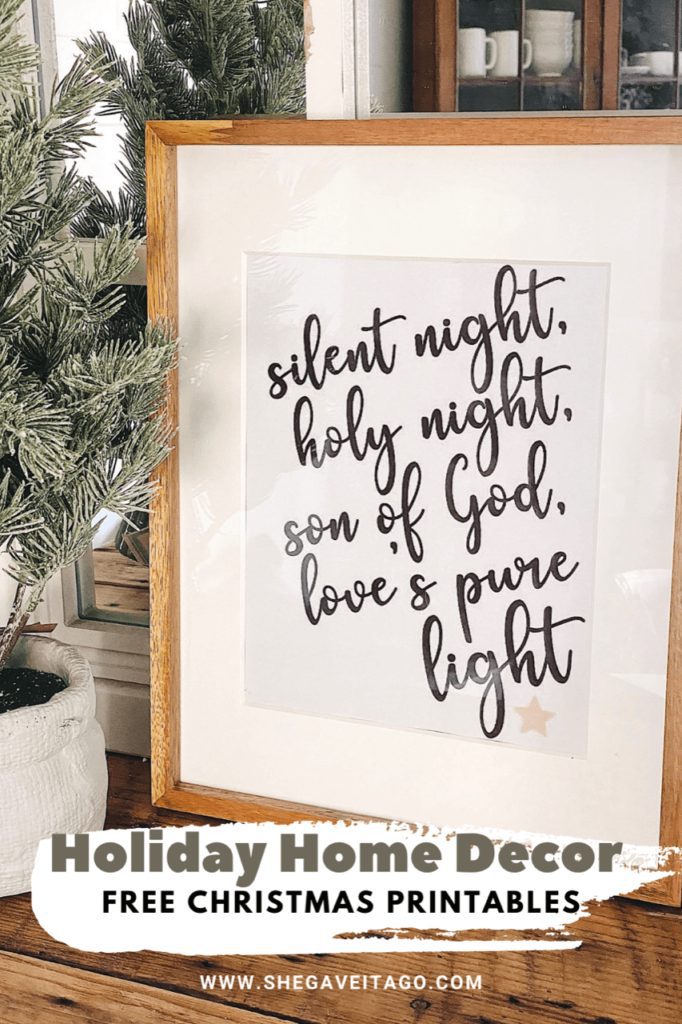 Welcome Home Saturday: 3 Christmas Printables