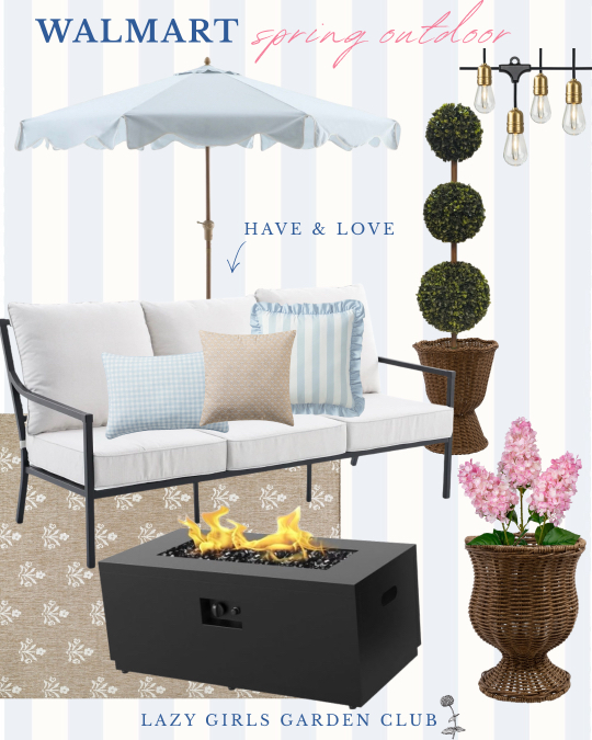 Walmart Outdoor Sofa and Decor