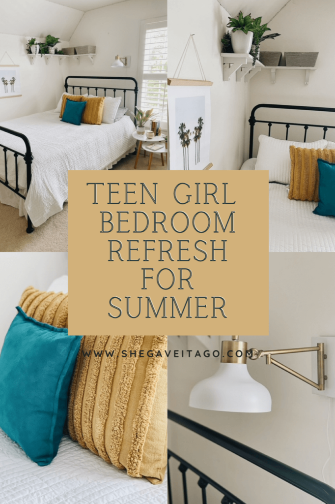 Welcome Home Saturday: Teen Girl Bedroom Refresh from She Gave It a Go