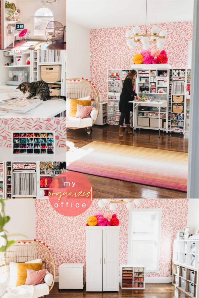 Welcome Home Saturday: Bright organized craft room