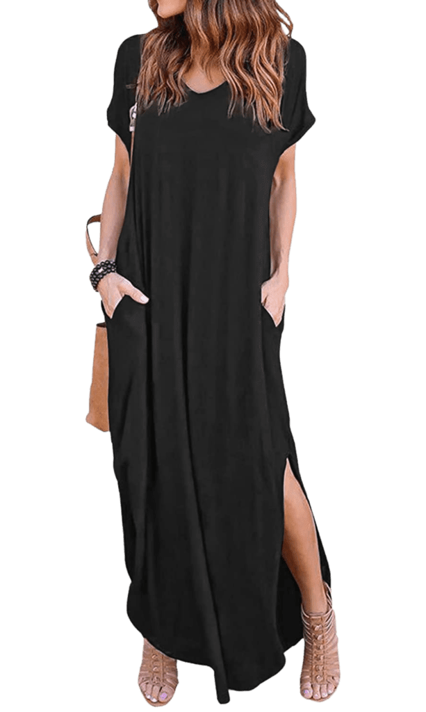 Black maxi dress