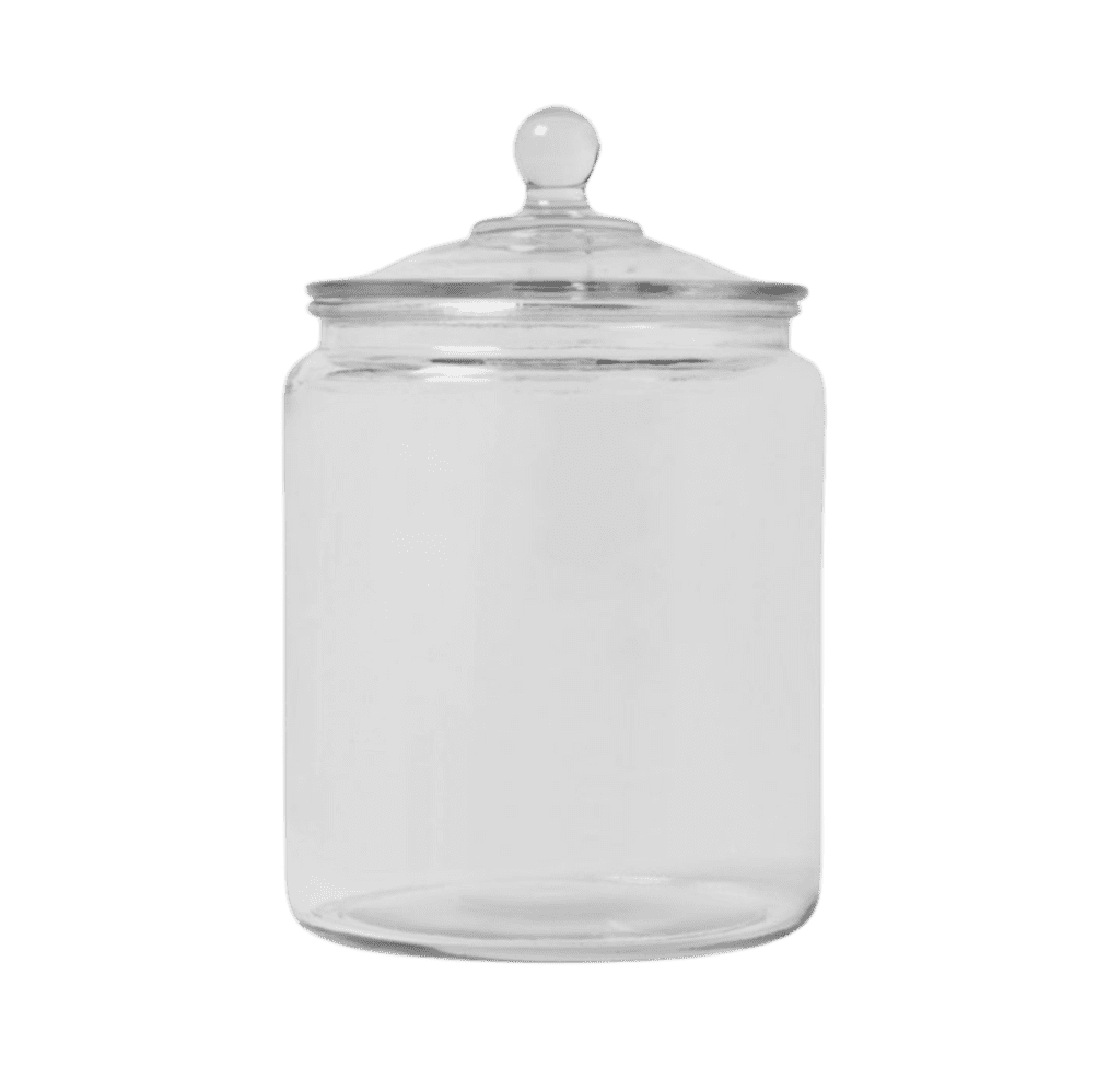 Glass lidded jar from Target