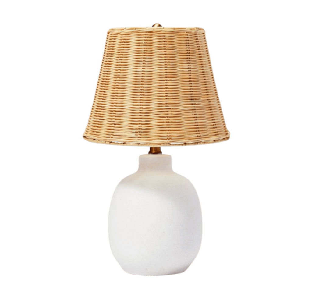 Rattan lamp from Target