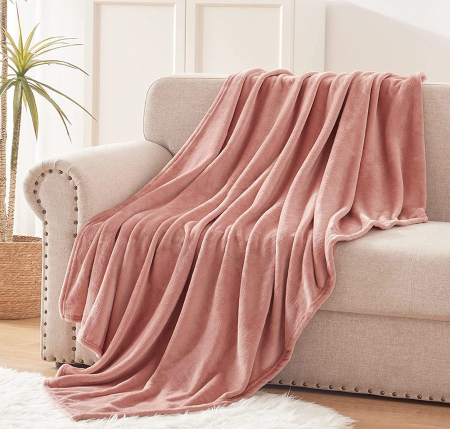 pink plush blanket