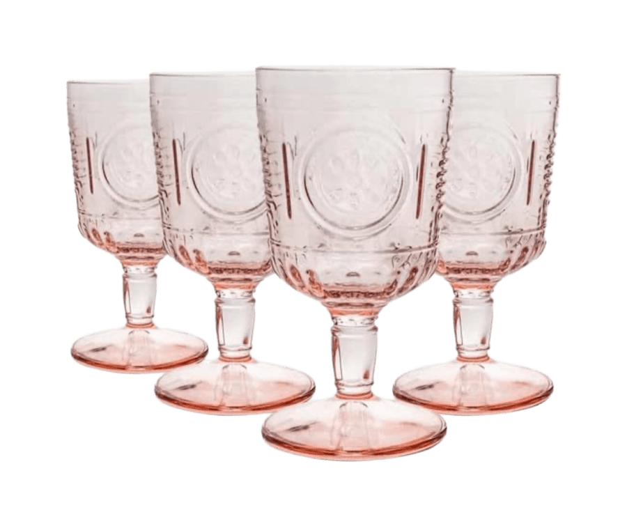 pink goblets