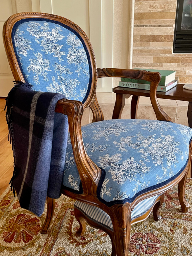my mom's blue chair