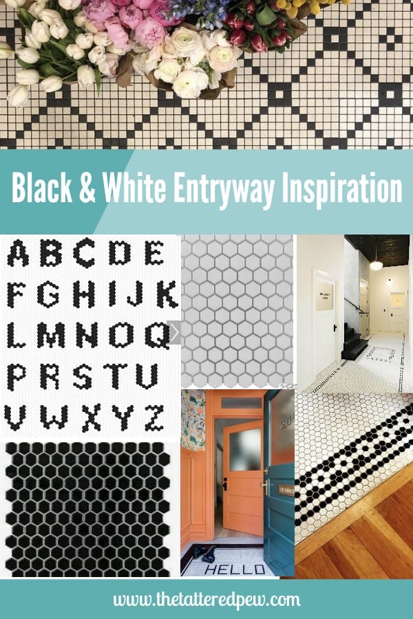 Jeffrey Court Renovation Challenge Week 1: Black and White Entryway Inspiration