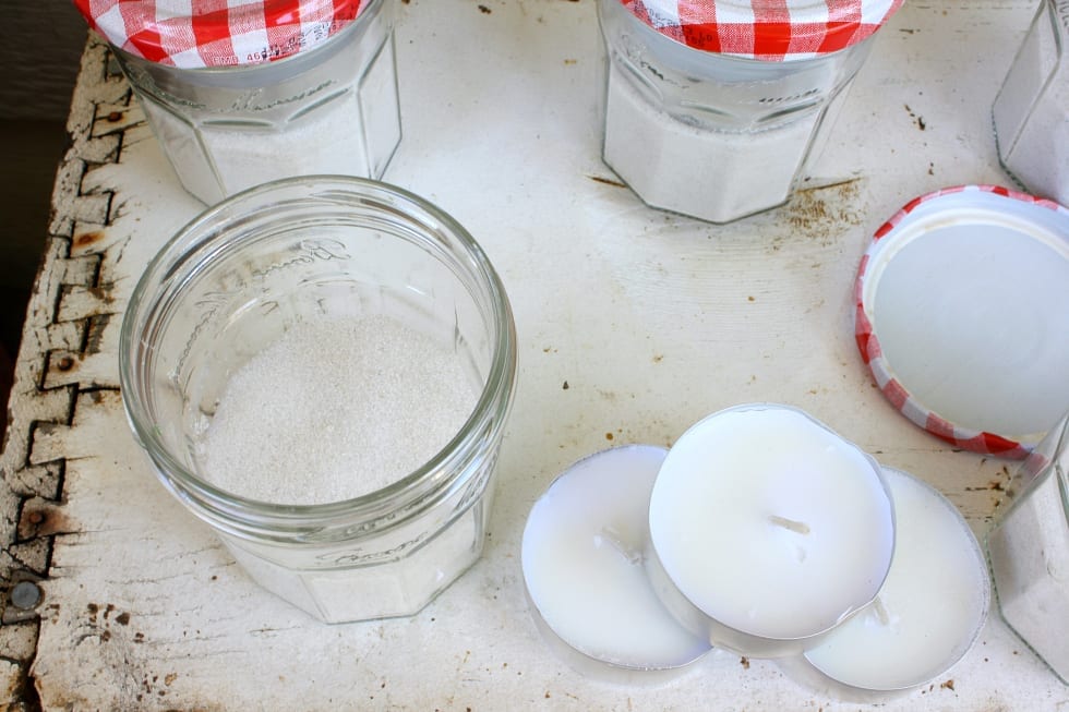 DO you have some old jelly jars? Why not use them to make votives!