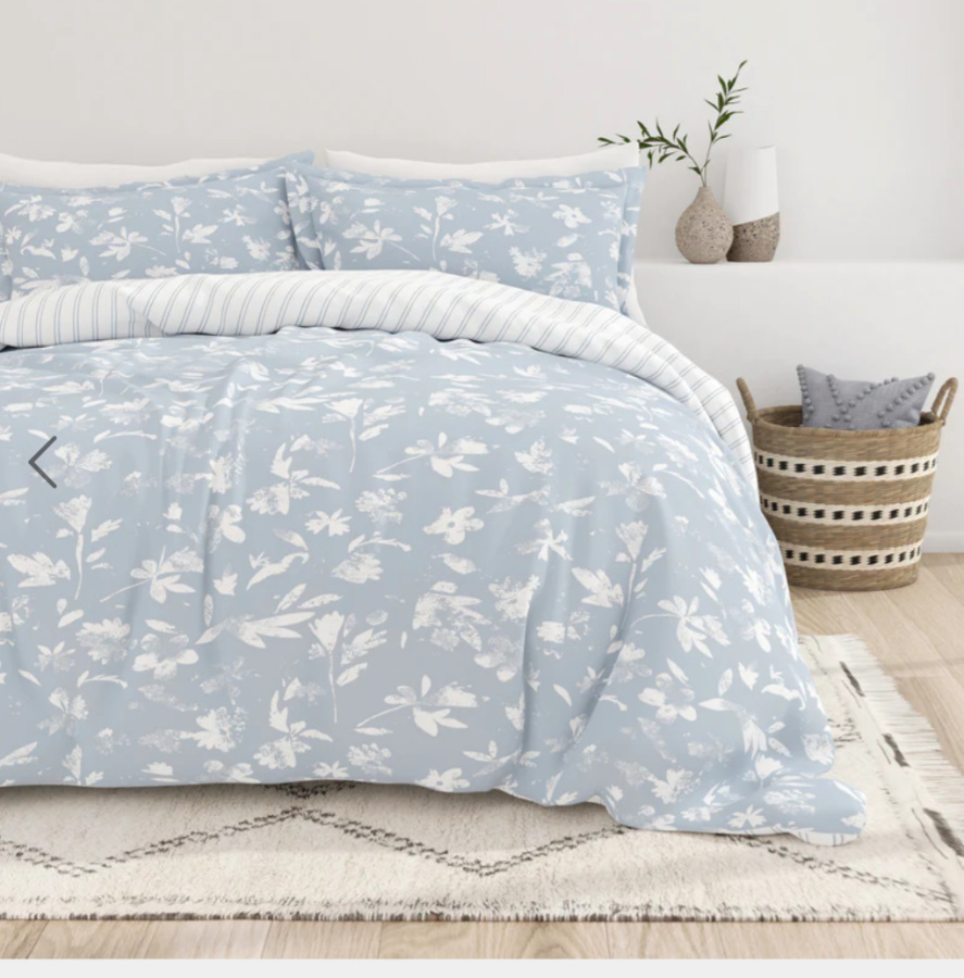 Linens and Hutch duvet light blue