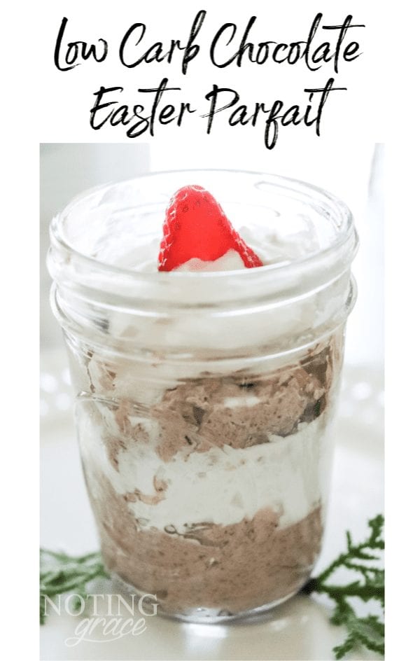 Low Carb Chocolate Easter parfait!