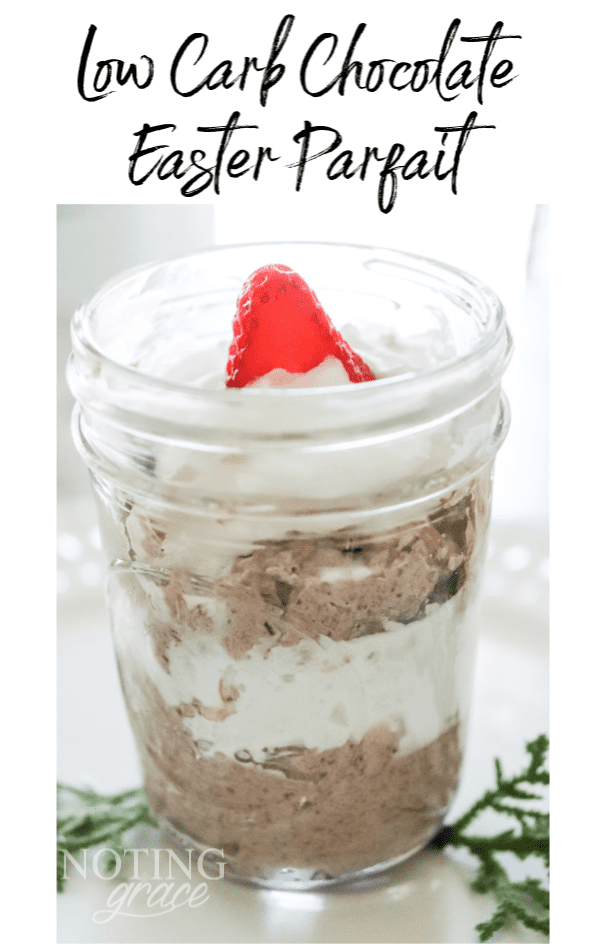 Low Carb Chocolate Easter parfait!