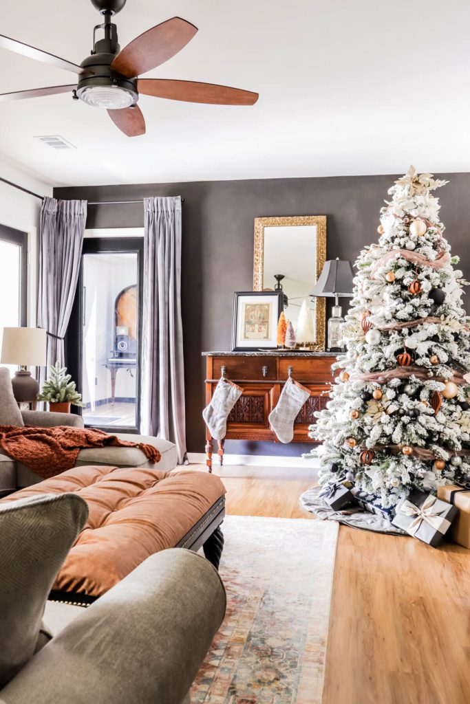 Welcome Home Saturday: Moody copper and gray Christmas