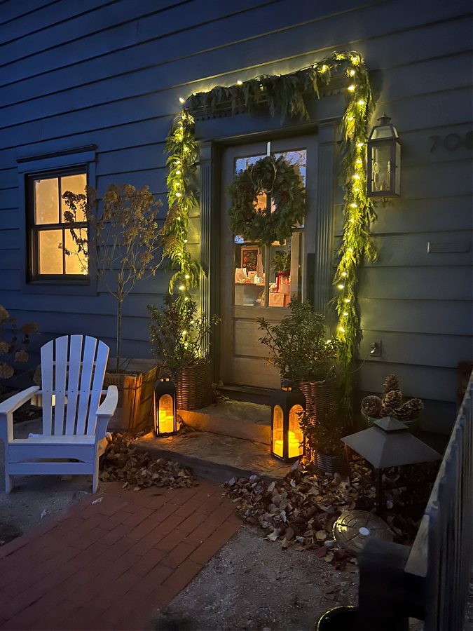 Lights around our front door