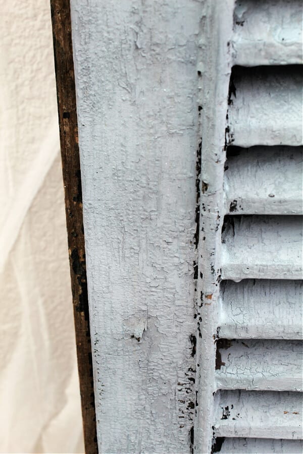 Milk paint offers that chippy vintage look I love!