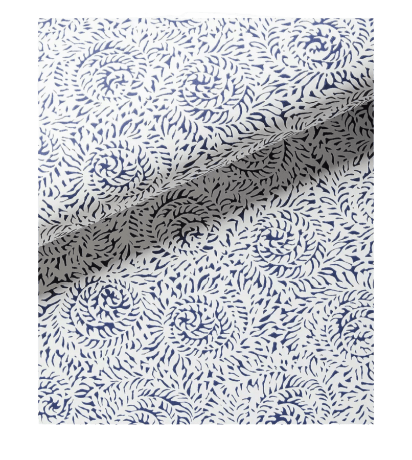 Blue and white floral wallpaper from the Serena & Lily sale