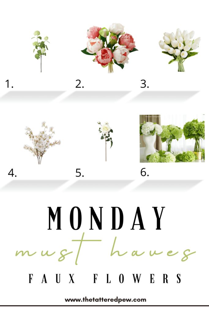 Monday Must Haves Faux Flowers